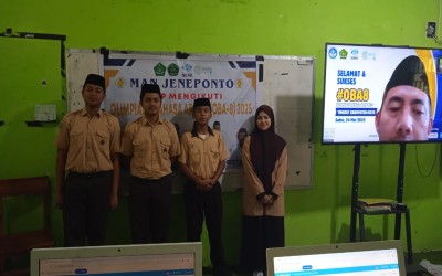 MAN Jeneponto Turut Berpartisipasi dalam Olimpiade Bahasa Arab (OBA-8)