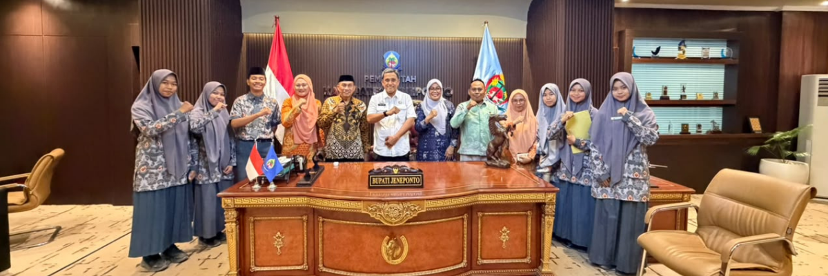 Bawa Misi Prestasi Nasional, Dua Tim MAN Jeneponto Temui Bupati Paris Yasir