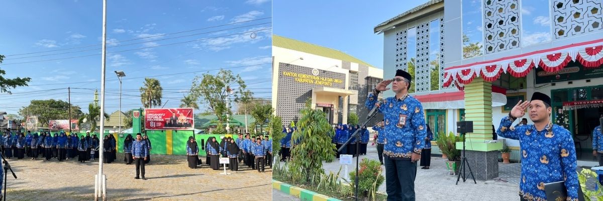 Di Tengah Pembelajaran Daring, Guru dan Tendik MAN Jeneponto Tetap Hadiri HKN