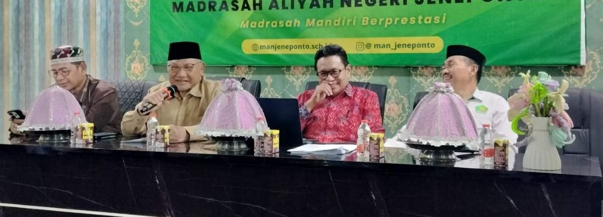 Tiga Profesor Hadir di MAN Jeneponto, Bawa Pesan Islam Rahmatan Lil Alamin dalam Diseminasi Kerukunan Umat Beragama